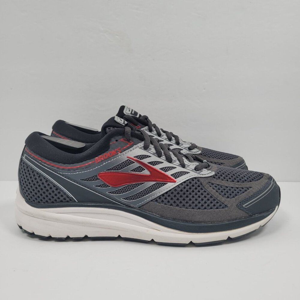 Brooks Addiction 13 Men's Gray Running Shoes 1102611D080 US Size 10